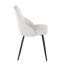 Chaise rembourrée York en métal chromé et similicuir blanc York - ensemble de 2-416814938-416814940