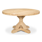 Oleski Round Solid Wood Dining Table