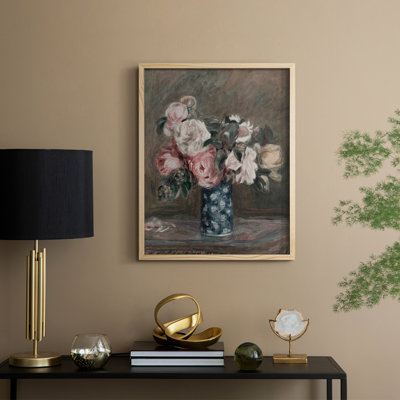 «Vintage Floral Print», impression encadrée CCLxxxii - bois massif