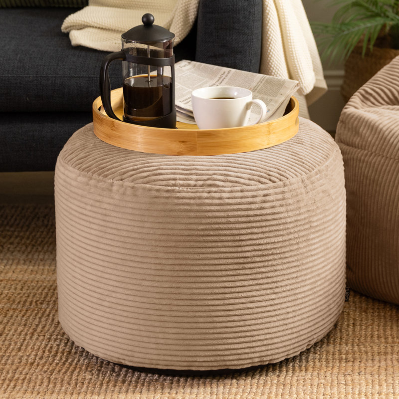 Soul 55Cm Round Pouffe, Brown