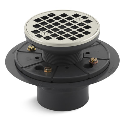 Round Design 3" Grid Shower Drain