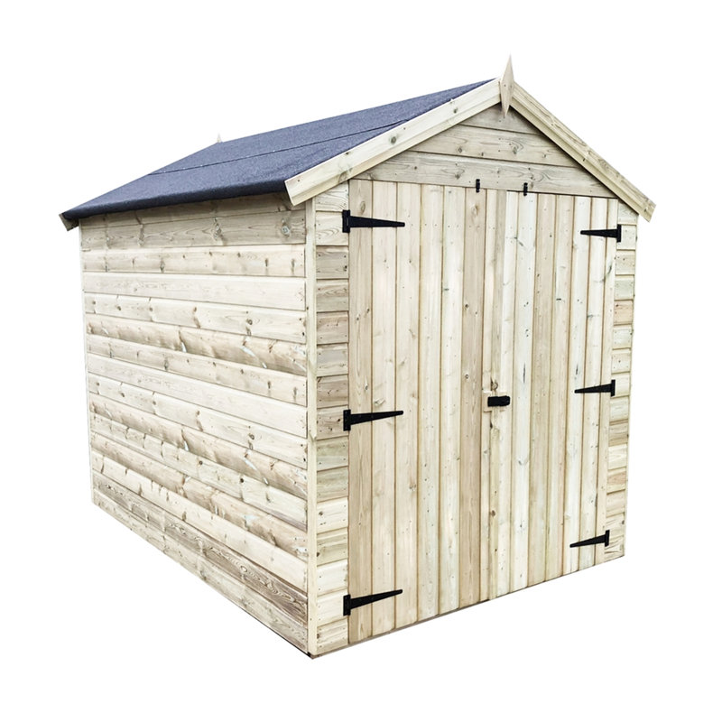 Swallow 6 ft. W x 8 ft. D Solid Wood Garden Shed