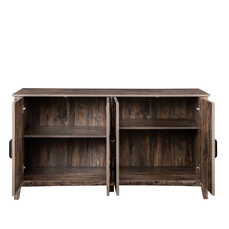 Buffet 4 portes à 4 portes - et polyvalent pour la chambre à coucher, le salon et le bureau, Espresso