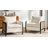Claria Coastal 32.75" Solid Wood Upholstered Armchair With Woven Rattan Arms Set Of 2-117332099