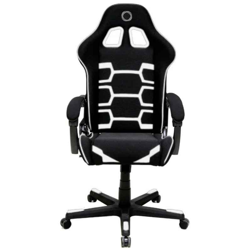 Nibio Adjustable Reclining Ergonomic Swiveling PC & Racing Game Chair, White