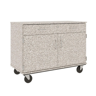 Mobile 2 Compartment Manufactured Wood Classroom Cabinet
