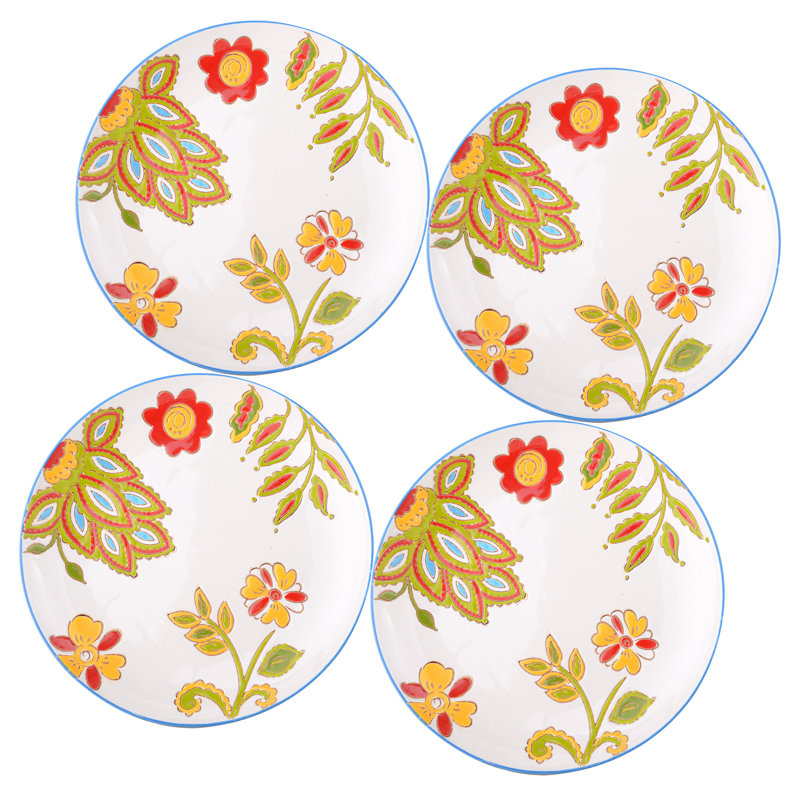 Ensemble d'assiettes à salade de 8 po Dutch Wax