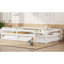 White Pine Twin Floor Bed, Intact Guardrails, No Foundation Required, Ideal For Reading
