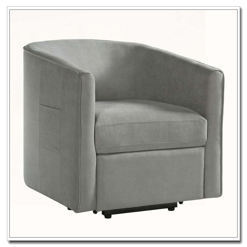 Power Lift Recliner Barrel Shape Recliner Chair, Grey