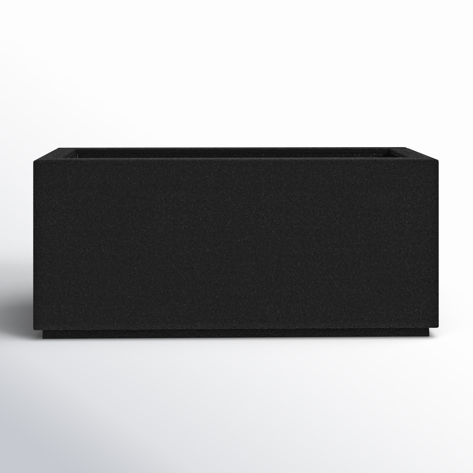Gita 36" Planter Box, Black Granite
