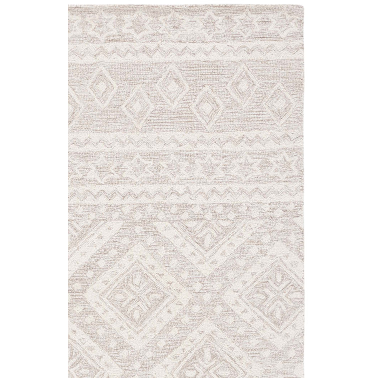 Vedika Hand Tufted Wool And Cotton With Latex Geometric Rug