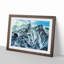 Mountain Tops in Canada in Abstract - Picture Frame Graphic Art Print-55731398-55731395