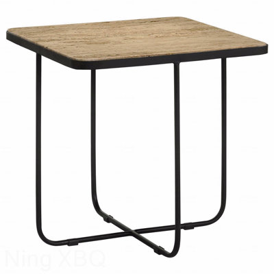 Accent Table With Black Frame