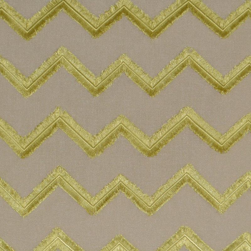 Symmetry Embroidered Throw Pillow, Citron, Square 20"