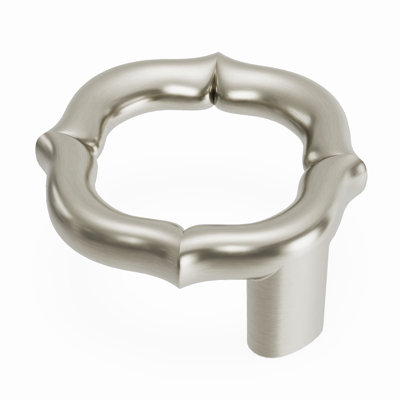 Poignée suspendue Trellis Collection - poignées d'armoire de 2 po de diamètre en nickel satiné - Quincaillerie traditionnelle pour tiroirs et armoires