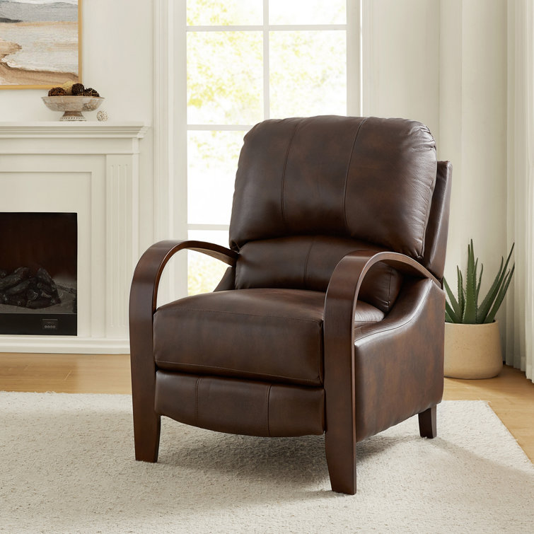 Florencia 29.92'' Wide Genuine Leather Manual Standard Recliner