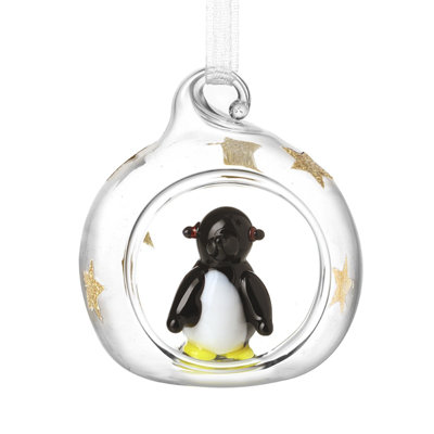 4cm Glass Birds Bauble