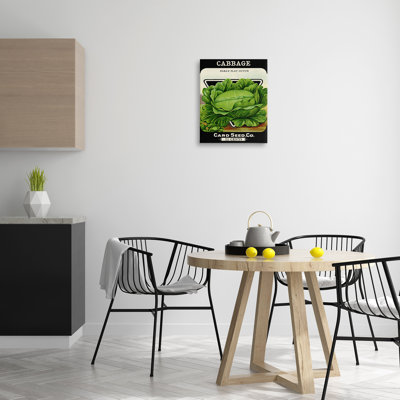 Vintage Garden Cabbage Canvas, design by Lil' Rue