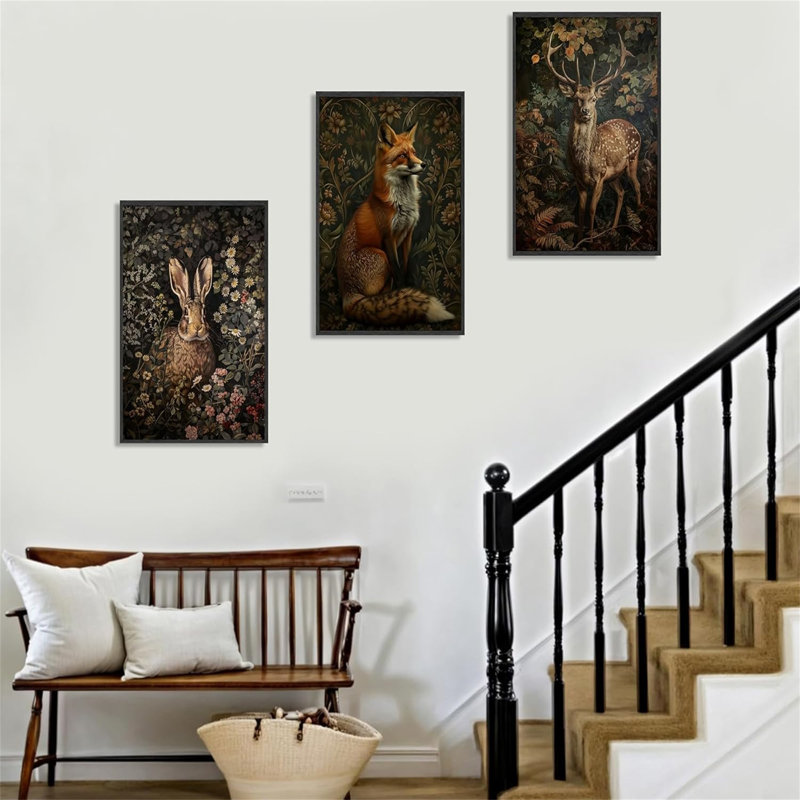 Ensemble de 3 animaux magiques Woodland, H 16 po x l 12 po