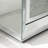 Crushed Diamond Mirrored 3-Drawer Nightstand