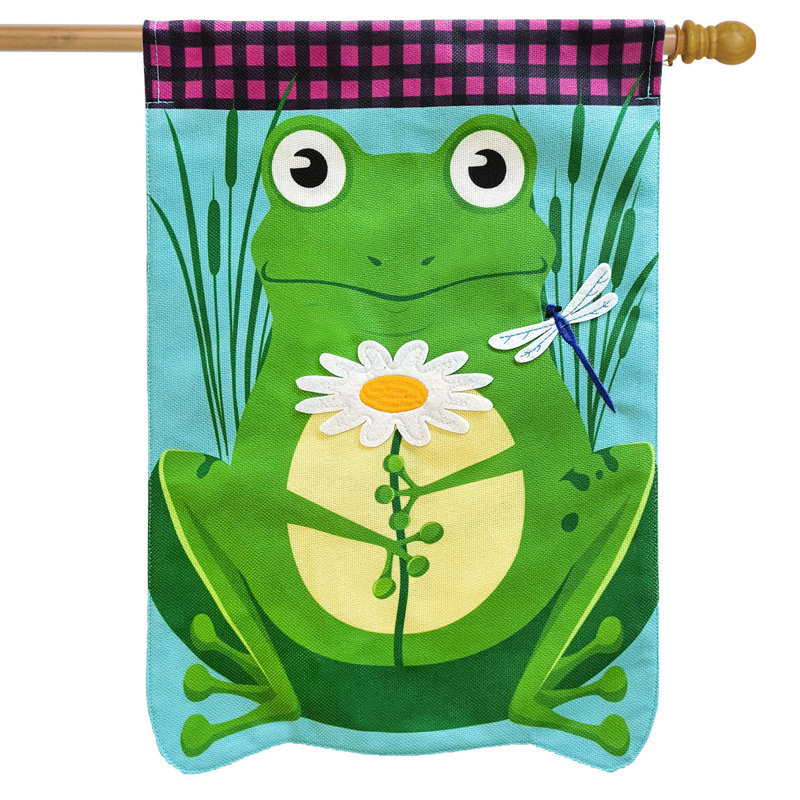 Drapeau de maison «Daisy Frog»