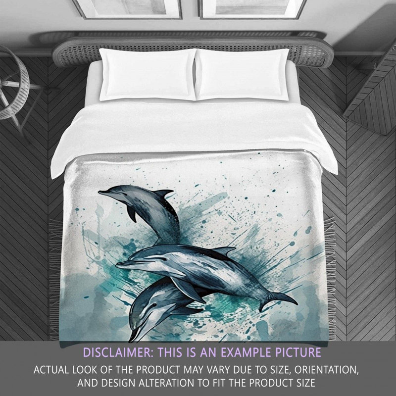 Ocean Dolphin Bedding, King Comforter