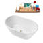 Baignoire autoportante 51 po avec drain interne Streamline-101413142