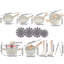 17Pcs Nonstick Cookware Set