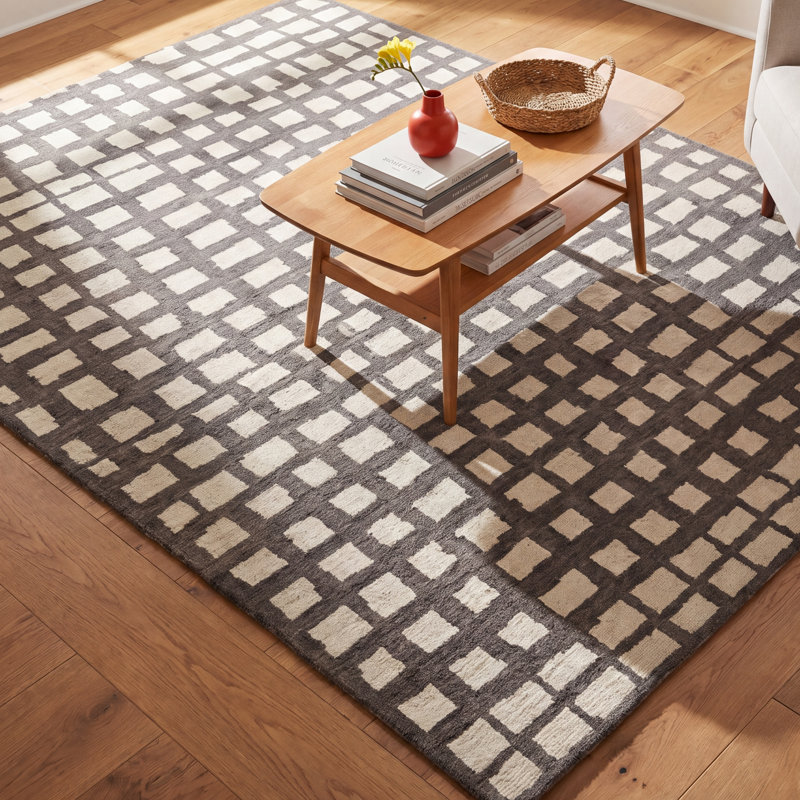 Rudy Hand Tufted Wool Indoor Rug, Rectangle 8'9" x 11'9"