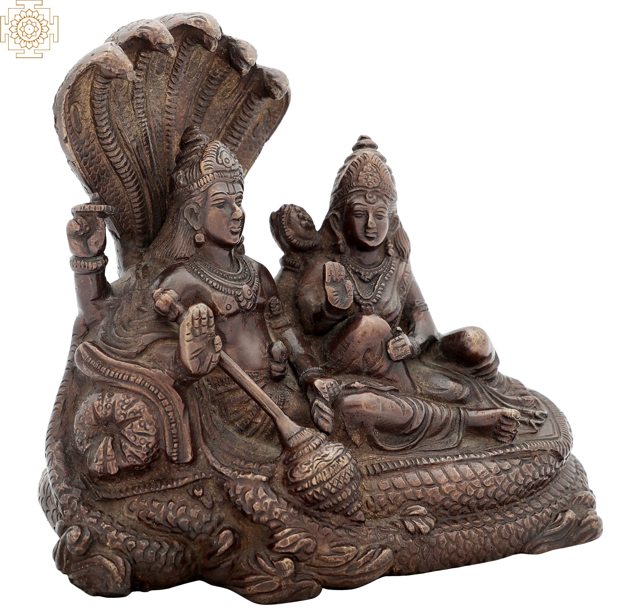 Buy Exotic India Lord Vishnu in Yoga Nidra - Brass Sculpture Online at Low  Prices in India - Amazon.in