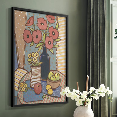 Table Still Life I Framed Print - Solid Wood