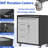 Metal Storage Cabinet With Wheels - Garage, Office, Home. Raised Top, 4 Drawers, Lockable Area. Strong And . Black/Gray Tool 29.47"W X 16.65"D 33.71"H. Caster Wheels, Storage.-1374201686