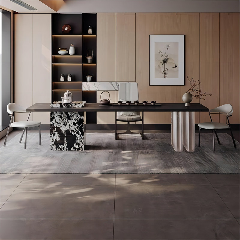 Table à thé 110,24 po, H 29,53 po x l 78,74 po x P 31,5 po
