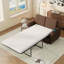 Canapé-lit 57,9 po avec matelas à mémoire de forme simple avec deux ports USB pour les espaces de salon-1838471186