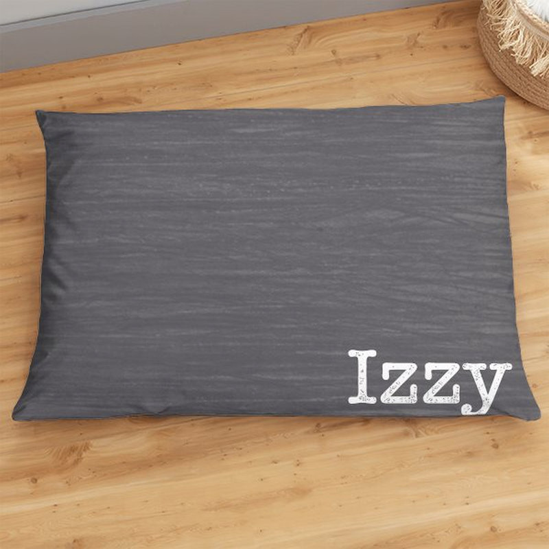 Lit pour chien personnalisé Pet Initiales 22 po x 30 po, Oui