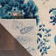 Tapis ivoire / bleu clair Leeming-331316186