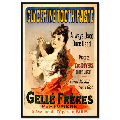 Glycerine Toothpaste Canvas Nouveau Art Prints by Art Remedy