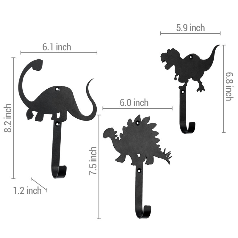 Iron Wall Hook, Black