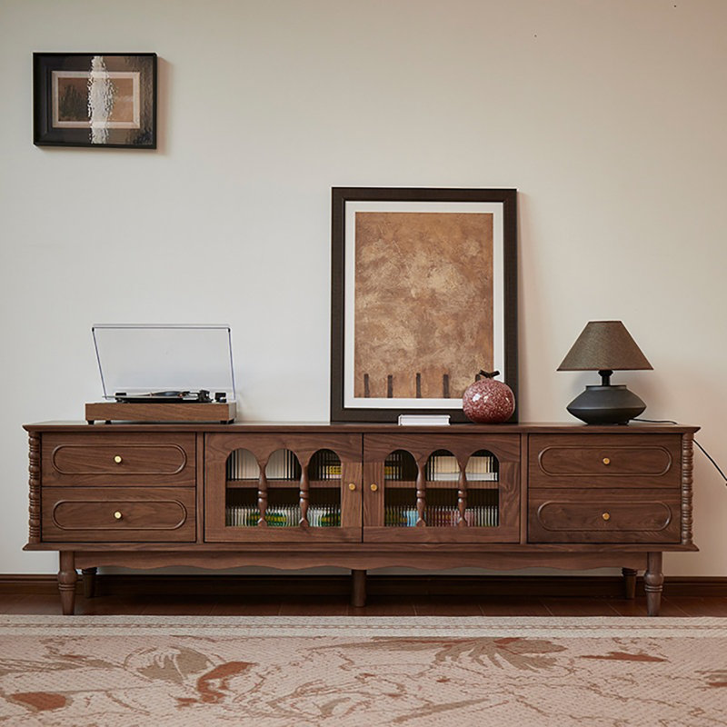 Black walnut TV cabinet