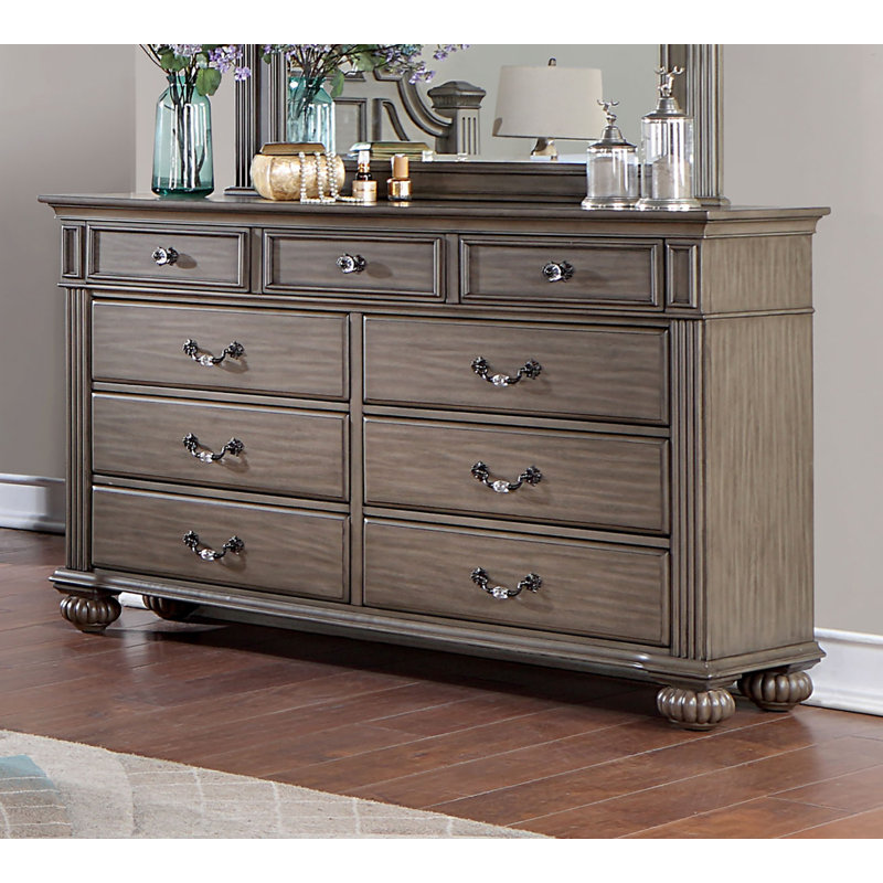 Aime 64'' W 9 - Drawer Dresser, Gray