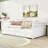 Twin Size Bed with Classic Headboard, Twin Trundle, and Built-In Storage Drawers-520882517