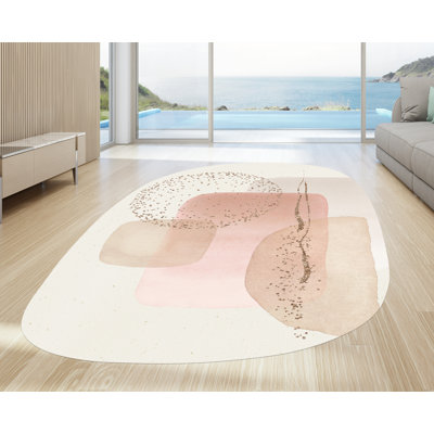 Delvonta Vinyl Machine Printed 160cm X 230cm Area Rug