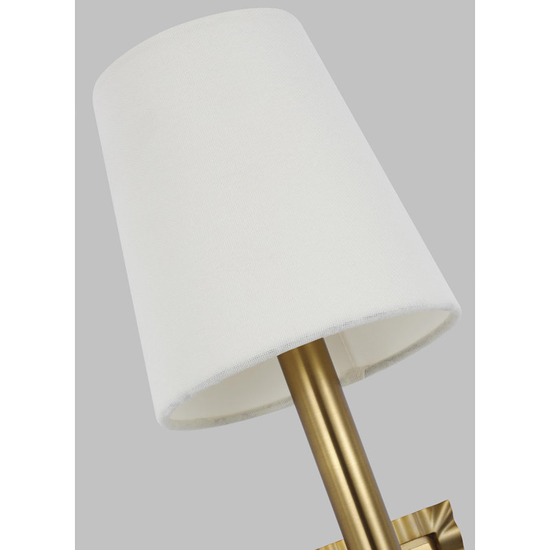 Baxley 1 - Light Armed Sconce, Burnished Brass