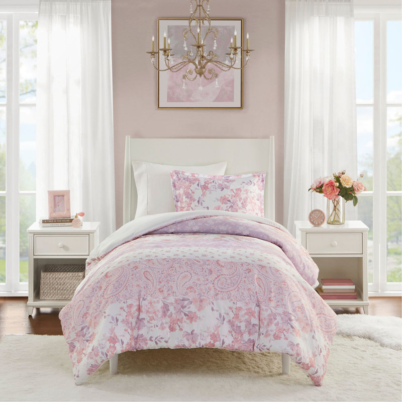 Ensemble de housse de couette à motif floral