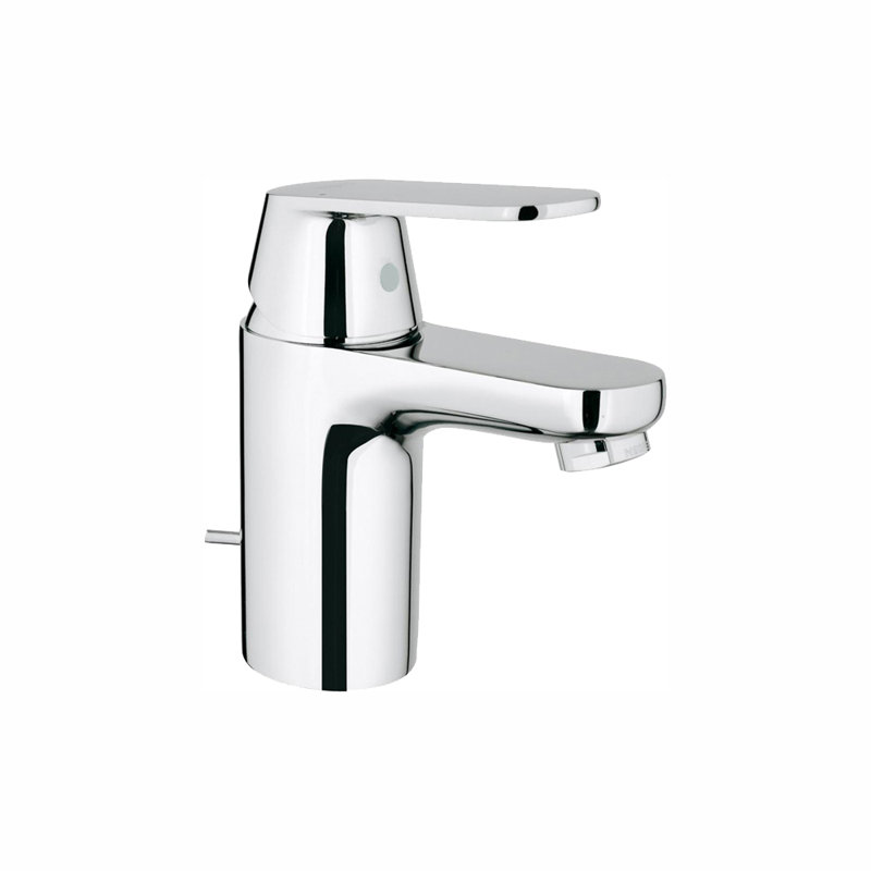 Chrome Modern Single Hole Bathroom Faucet