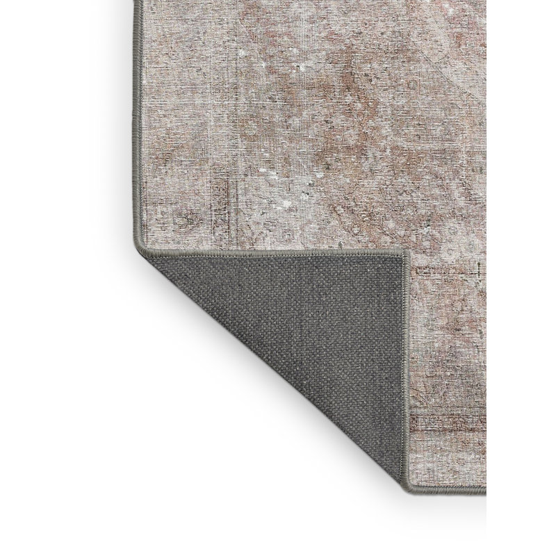 Tapis traditionnel beige / rose pâle Pennard, Rectangle 3 pi x 5 pi