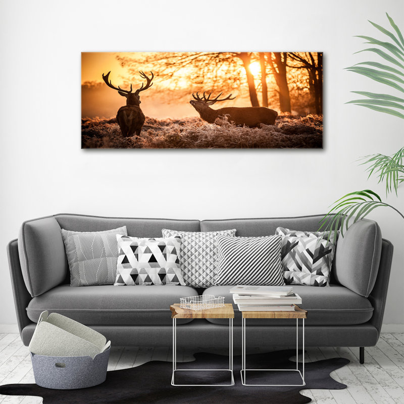 Deer East - No Frame Print on Canvas