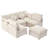 Pacheco Camel Upholstered Sleeper Sectional Chaise Sofa-1591214329
