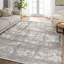 Tapis crème antidérapant tissé à motif numérique crème