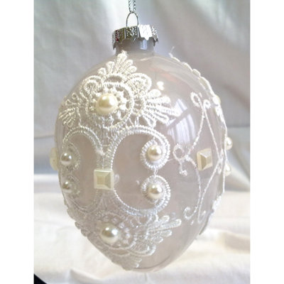 5.25'' Handmade Glass Holiday Shaped Ornament